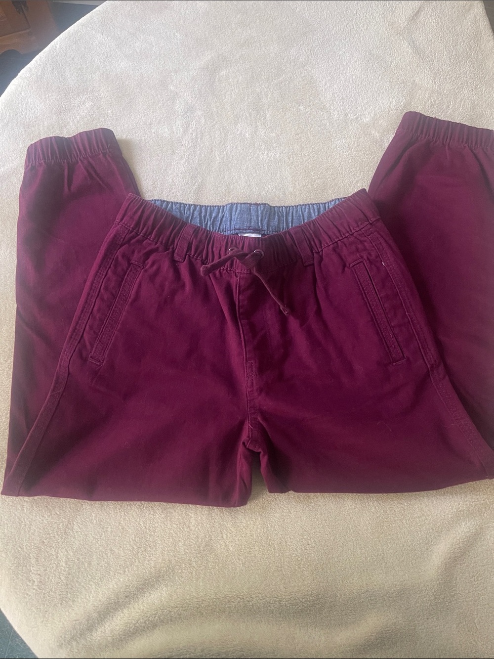 Gymboree's Boys Burgundy Drawstring Joggers